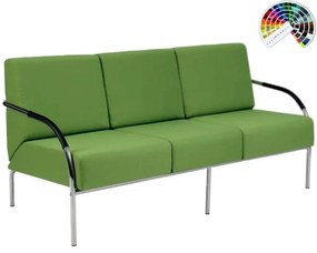 Kancelárska sedačka SALMA 3-sedák čalúnenie KOŽENKA Arizona