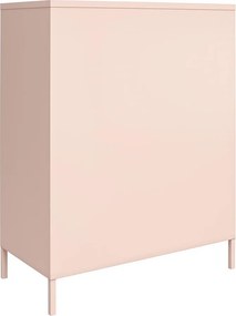 Ružová kovová skrinka 40x102x80 cm Mission District – Støraa