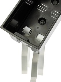 Sada 2 ks květináčů Riflo 56×19/36,2×56,1 cm černá