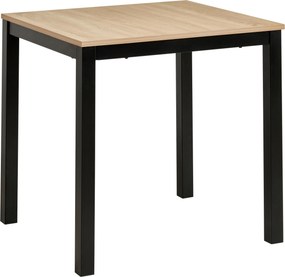 XXXLutz JEDÁLENSKÝ STÔL, čierna, dub sonoma, 80-120/70/76 cm Carryhome - Stoly - 000055007901