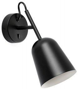 FARO 28257 - Nástenná lampa STUDIO 1xE14/8W/230V čierna