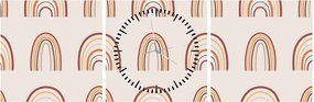 Obraz - Dream creations N⁰3 (s hodinami) (90x30 cm)