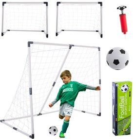 Detská futbalová bránka KIK 2v1, 143 x 110 x 70 cm