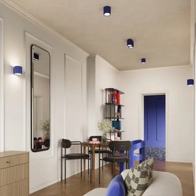 Sollux  SL.1809 - Bodové svietidlo AURA 1xGU10/10W/230V 10 cm modré