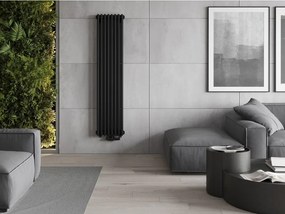 Mexen Denver, vykurovacie teleso 1600 x 378 mm, 1487 W, čierna, W215-1600-378-00-70