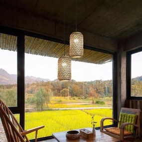 Toolight Toolight, stropné svietidlo 1xE27 APP1424-1CP, čierna-hnedá, OSW-02416