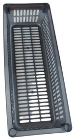 Úložný kôš, box a organizér extra hlboký 50 cm x 20 cm INVA, sivý