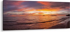 Obraz - Západ slnka (120x50 cm)