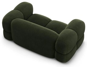 Zelená zamatová pohovka 180 cm Loretto – Cosmopolitan Design