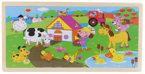 Lamps Drevené puzzle farma 96 dielikov