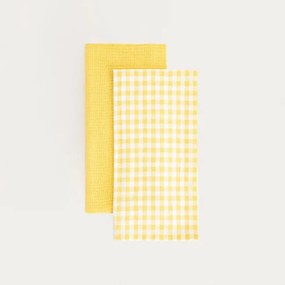 Sada kuchynských utierok ALAMBRA žltá / biela 766343