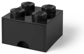 Čierny úložný box štvorec LEGO®
