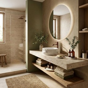 Rea Alice, umývadlo na dosku 390×390×145 mm, biela matná – imitácia kameňa, REA-U3500