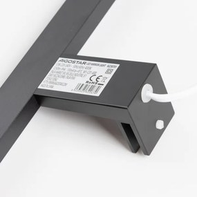 Aigostar - LED zrkadlové osvetlenie do kúpeľne LED/12W/230V 4000K 60 cm IP44 čierne