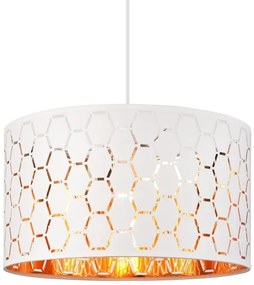 Luster na lanku ULLE 1xE27/15W/230V biela