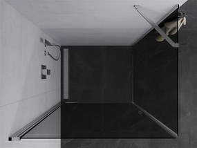 Mexen Pretoria sprchovací kút 80x70cm, 6mm sklo, chrómový profil-šedé sklo, 852-080-070-01-40