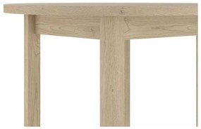 Jedálenský stôl Adam - priemer 80 cm, dub cremona