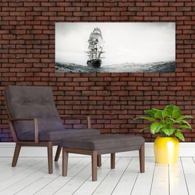 Obraz - Loď plávajúca po oceáne (120x50 cm)