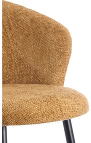 Okrovožlté kovové jedálenské kreslá v súprave 2 ks Radaja – Light &amp; Living