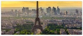 Obraz - Panoráma Paríža (120x50 cm)