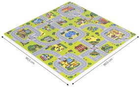 ECOTOYS Podložka z EVA peny CITY 018