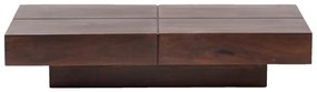 furniture-nabytek.cz - Masívny konferenčný stolík Amberley z akáciového dreva, lakovaný, hnedý – 140×70 cm