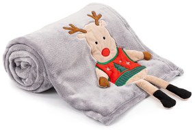 4Home Vianočná deka Xmas Reindeer, 150 x 200 cm