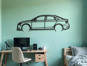 drevko Drevený obraz na stenu A3 S line Rozmer obrazu: 26,5 x 86 cm, Farba dekorácie: Čierna