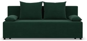 Dvojmiestna pohovka FERMO Poso rozkladacia, fľaškovo zelená