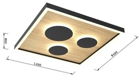 Wofi 9012-306S - LED Stmievateľné stropné svietidlo DIJON LED/26W/230V