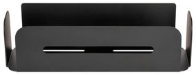 Matne čierna samodržiaca kovová kúpeľňová polička Bivio – Wenko