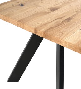 Stôl lunac 200 x 100 cm čierny MUZZA
