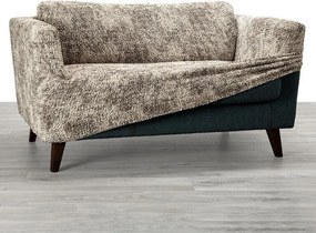 Bielastické poťahy MARMO béžové rohová sedačka (š. 350 - 530 cm)