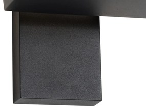 Vonkajšia nástenná lampa čierna vrátane LED IP54 - Ferdinand