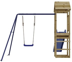 Vonkajšia súprava na hranie impregnovaná borovica