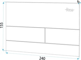 Rea Rea, Podomietkový WC systém K011A-Q + tlačidlo typ-T medená matná, KPL-E0053