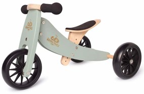 Kinderfeets® Drevený balančný bicykel Tiny Tot 2v1 zelená