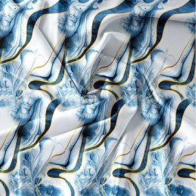 Obliečky z mikrovlákna ABSTRACTA modré