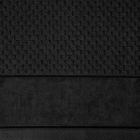 BAVLNENÝ UTERÁK FRIDA 50X90 CM ČIERNA