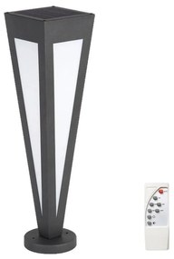 LED Solárna lampa LED/2W/3,7V IP65 3000K čierna