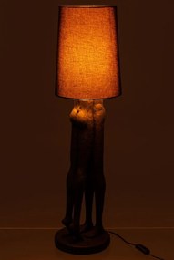 Biela stolná lampa súsošia ľudského páru Figurines – Ø 24*90 cm E27 / 60W