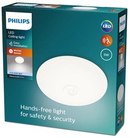 Philips - LED Stropné svietidlo so senzorom MAUVE LED/6W/230V 4000K