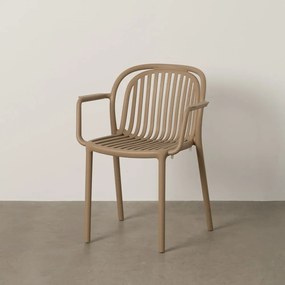 Béžová plastová jedálenská stolička Alia – Ixia