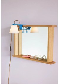 Modrá stolová lampa so skleneným tienidlom (výška 23 cm) Lure – Hübsch