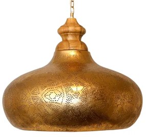 Orient svietidlo závesné Gold METAL & MASSIVE WOOD Ø53*120