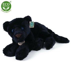 Plyšový čierny panter ležiaci 40 cm ECO-FRIENDLY