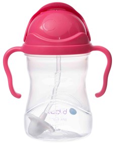 Hrnček so slamkou - malina 240 ml