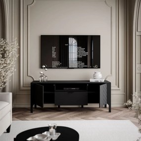 TV STOLÍK SALOME ČIERNY 160 cm