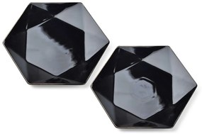 Súprava jedálenských tanierov RALPH 2 ks čierna