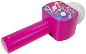 LEAN TOYS Detský mikrofón bezdrôtový karaoke Bluetooth ružový